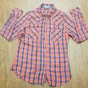 Red and Blue Flannel Shirt